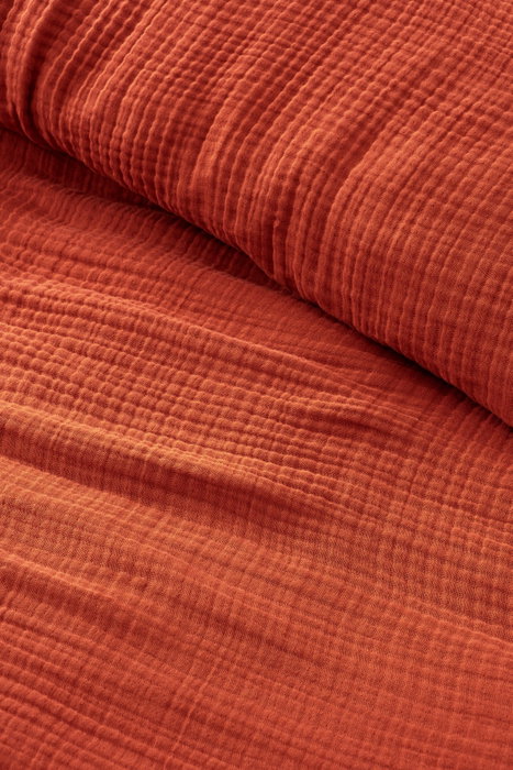 L'essentiel linge de maison Colcha doble Muslin Rojo teja 220 x 250